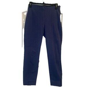 Everlane Women’s BLUE Curvy The Side-Zip Stretch Cotton Career Pants Size 2